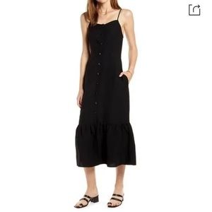 Something Navy Button Up Dress